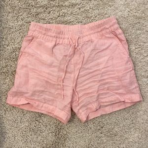 Palmbray High-Rise Linen Easy Shorts